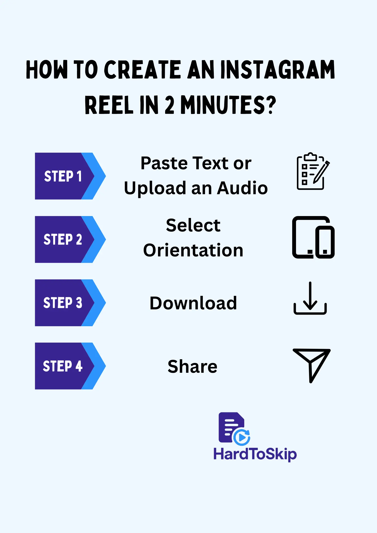 Step-by-step guide to create videos with HardToSkip